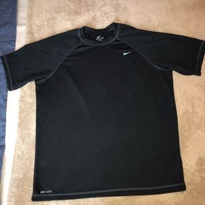 Black Nike Dri-Fit short sleeved shirt